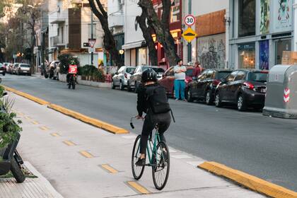 Bicisenda sobre calle Gorriti, CABA