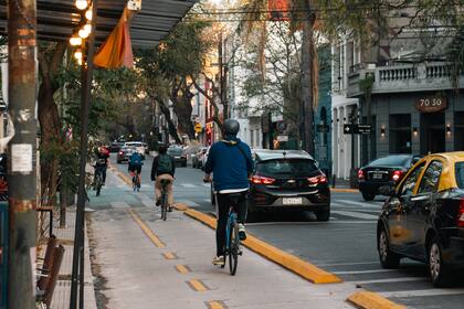 Bicisenda sobre calle Gorriti, CABA