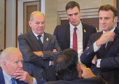 Biden encabezó una reunión con los países del G7.