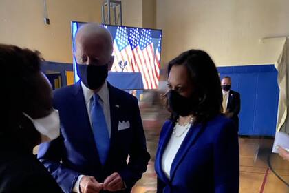 Joe Biden y su compañera de fórmula, Kamala Harris 