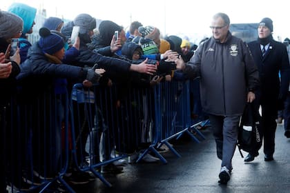Bielsas entrance to Elland Road, a match day.