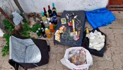 bienes robados que la policía encontró en el domicilio de la persona implicada