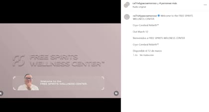 "Bienvenidos a Free Spirits Wellness Center. Cryo-Cerebral Rebirth. Disponible el 12 de marzo”, fue el anuncio que sorprendió a todos