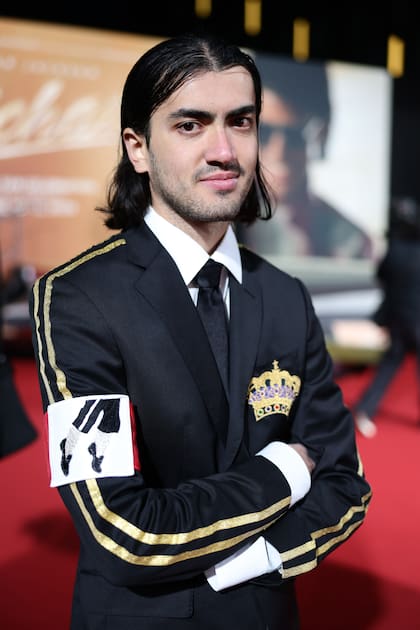 Bigi Jackson en Berlín, Alemania, en la avant premiere de Michael