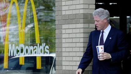 Bill Clinton era un frecuente cliente de McDonald's cuando ejercía como gobernador y luego como presidente
