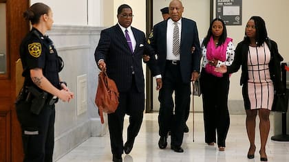 Bill Cosby, al llegar a los tribunales