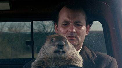 Bill Murray en una escena de la película que hizo famoso el día de la marmota en todo el mundo