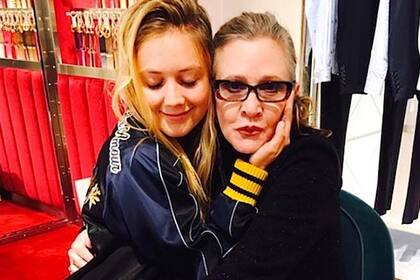 Billie Lourd y Carrie Fisher