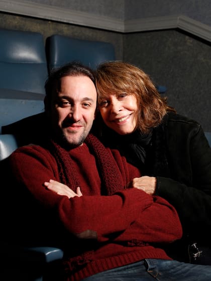 Biral junto a su hijo, Bruno Pedemonti