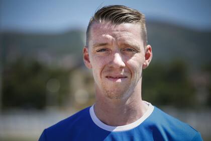 Birkir Saevarsson, lateral izquierdo de Islandia, otro que sería titular el sábado ante la Argentina