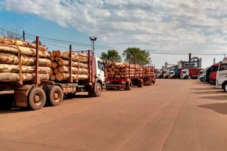 Camioneros bloqueó dos plantas y un puerto de la empresa Arauco en Misiones