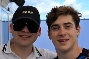 Bizarrap viajó a alentar a Franco Colapinto a Austria (Foto: Instagram @Alpine)