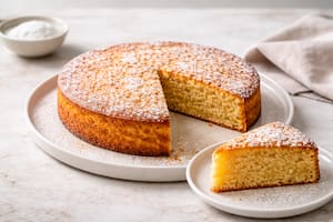 Bizcocho de almendras y mandarina