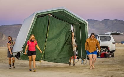 Black Rock City en Nevada es una ciudad temporal construida por los asistentes al Festival Burning Man (Facebook/The Burning Man Project)