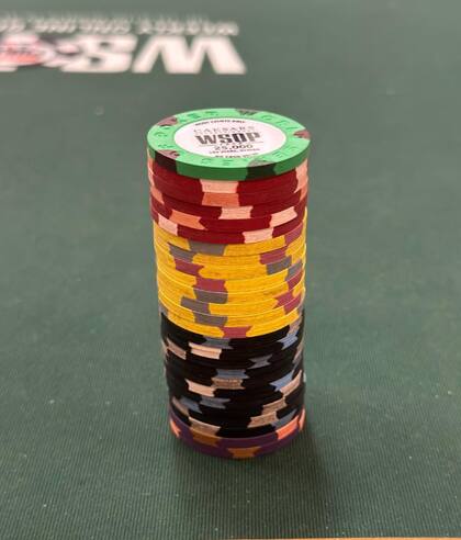 Blaise Ingoglia durante su participación en la Serie Mundial de Póquer en 2022