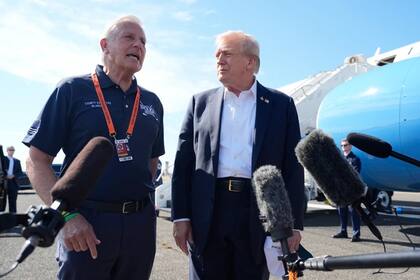 Blakeman junto a Donald Trump, quien le dio su apoyo para la gobernación en Nueva York
