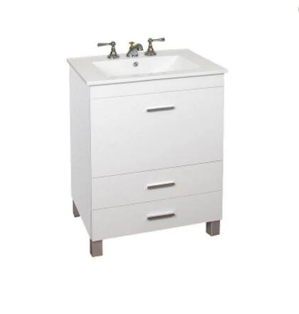 Blanco y con muchos cajones: ideal para cualquier baño.