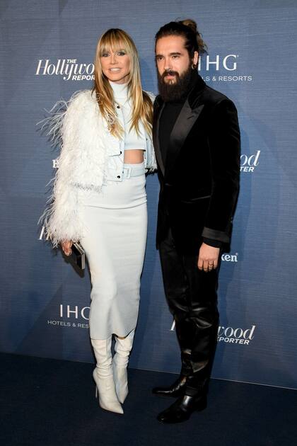 Blanco y negro, Heidi Klum y Tom Kaulitz se robaron parte de las miradas 