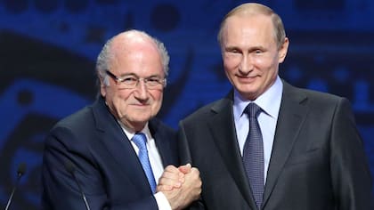Blatter y Putin, en el pasado