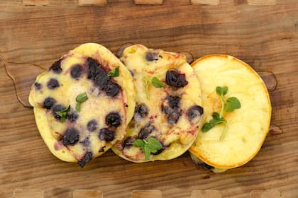 Blinis de casis, una de las recetas del programa