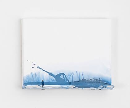 "Blue and Blue" (2022), de Liliana Porter en Pinta Miami