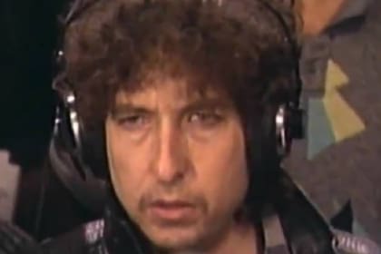 Bob Dylan en la grabación de "We Are The World"