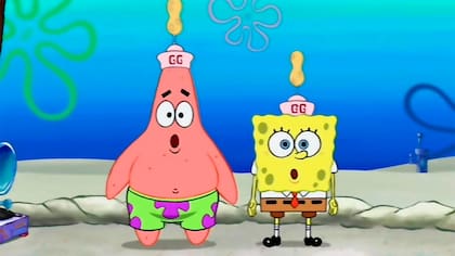 Bob Esponja junto a su mejor amigo, Patricio
