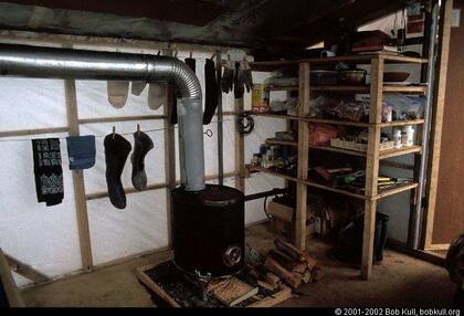 Bob Kull mantenía su cabaña caliente con propano