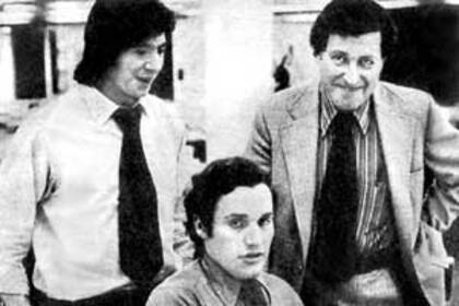 Bob Woodward, Carl Bernstein y Barry Sussman, el equipo que ganó el premio Pulitzer por el caso Watergate