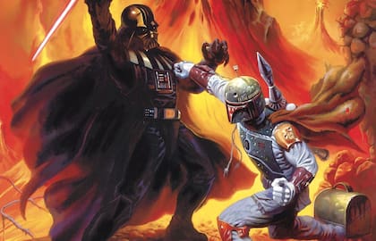 Boba Fett contra Darth Vader, en un cómic que imagina nuevas aventuras del cazarrecompensas.