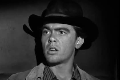 Bobby Driscoll en la serie western Rawhide, su último trabajo como actor profesional