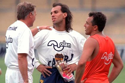 Boca, 1995: Marzolini, junto a Navarro Montoya y el Beto Márcico