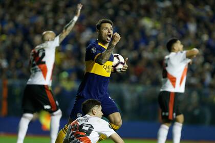 Boca celebra el gol: no le alcanzó.