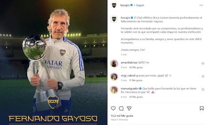 Boca Juniors despidió a Fernando Gayoso
