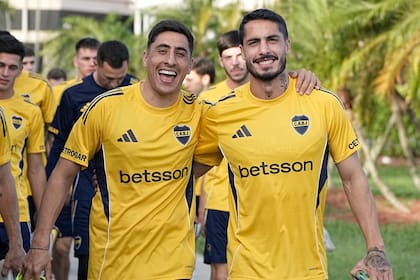 Boca llegó a Miami este lunes y se entrena pensando en el debut con Benfica