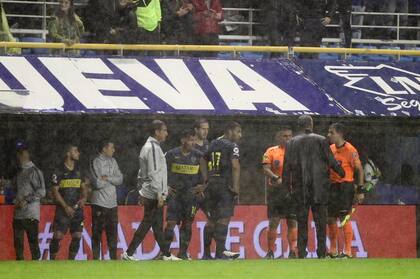 Boca y se mantiene suspendido por las condiciones climáticas