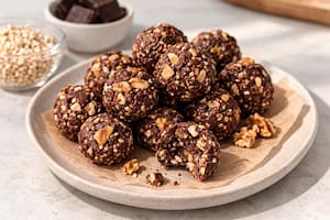 Bocaditos de quinoa y chocolate