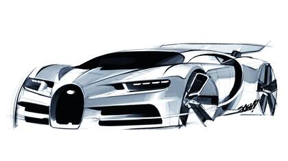 Boceto del Bugatti Chiron