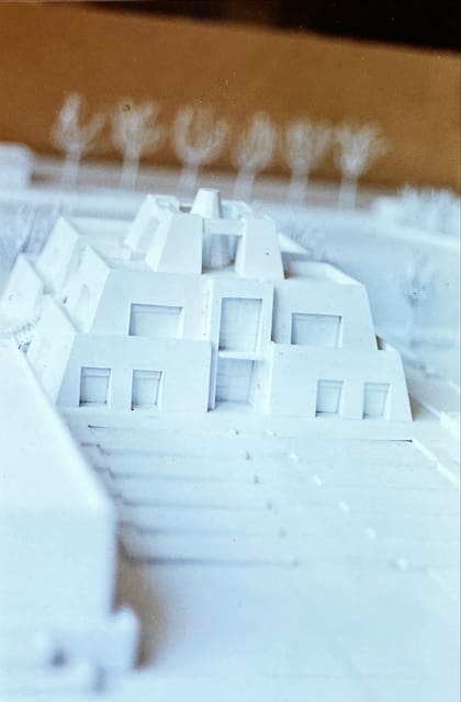 Boceto inicial de la pirámide