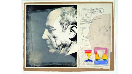 Boceto para copas 2 / Copas 4 Picasso, Jasper Johns (1970-1971)