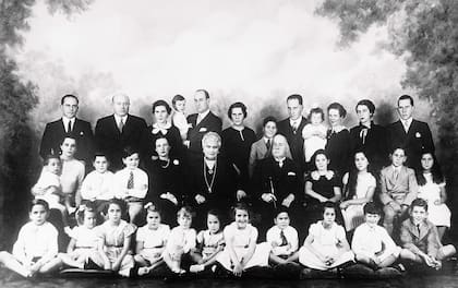 Bodas de Plata del matrimonio Pereda, en 1936.