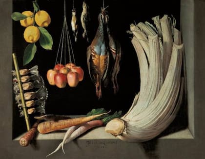 'Bodegón de caza, hortalizas y frutas', de Juan Sánchez Cotán, expuesto en el Museo del Prado