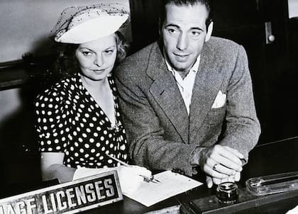 Bogart junto a Mayo Methot (Getty Images)