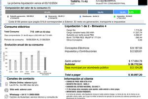 Boletas con tasas municipales