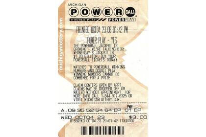 Boleto ganador de US$100 mil de Powerball