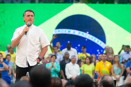 Bolsonaro, durante su discurso