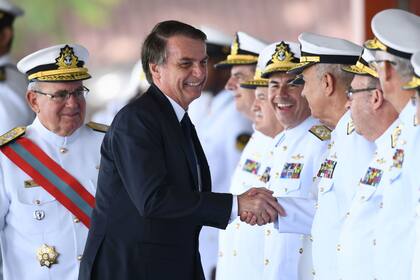 Bolsonaro, en el Club Naval de Brasilia