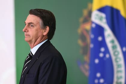 Bolsonaro, hoy, durante la jura de sus minisros