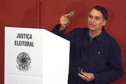 Bolsonaro votó en Río de Janeiro