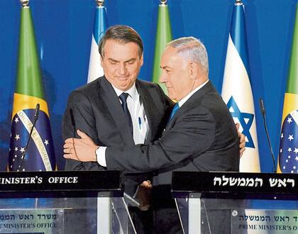 Bolsonaro y Netanyahu en Jerusalén